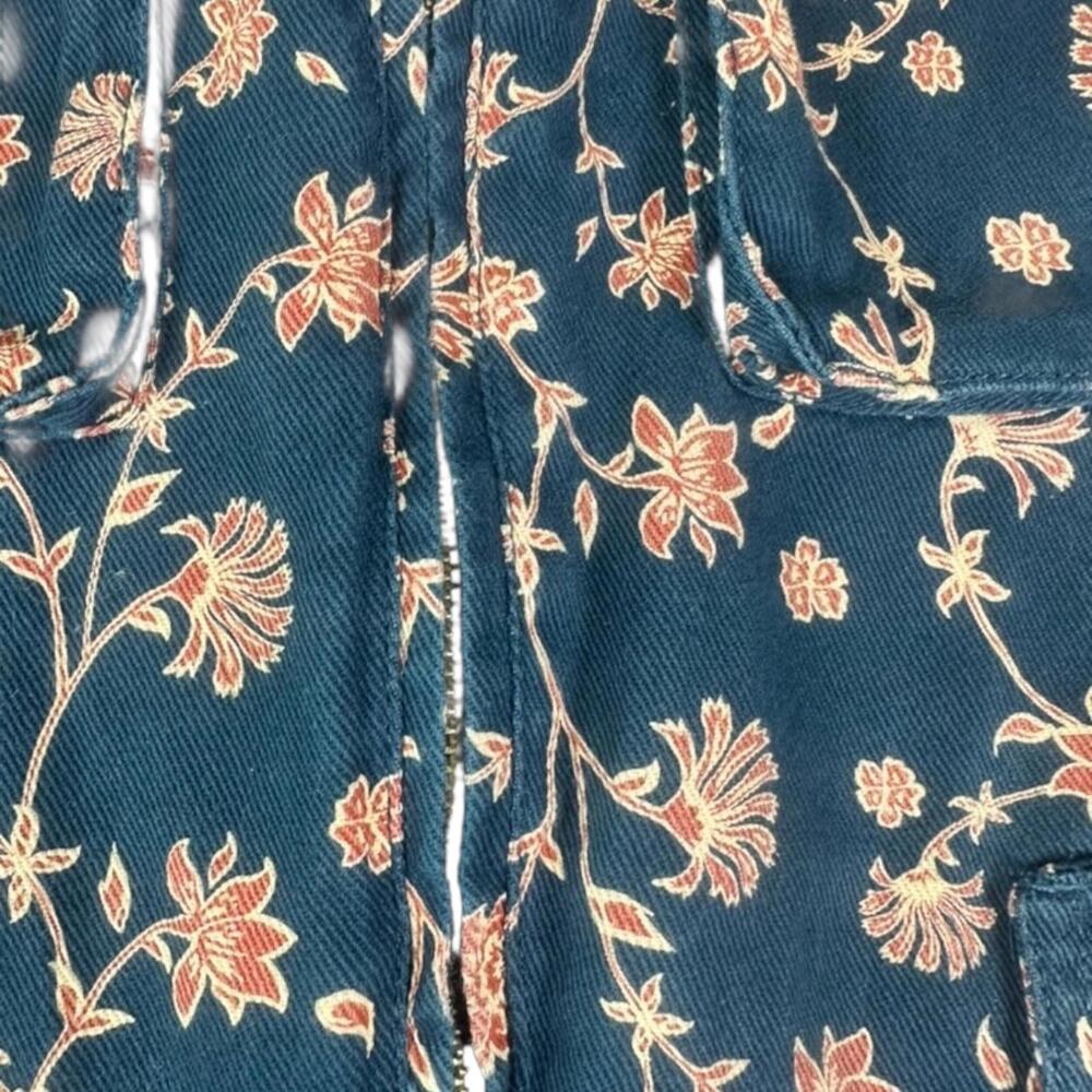 Future Collective x Jenny K. Lopez Floral Utility Jumpsuit Denim Blue Size 6 - Picture 15 of 15